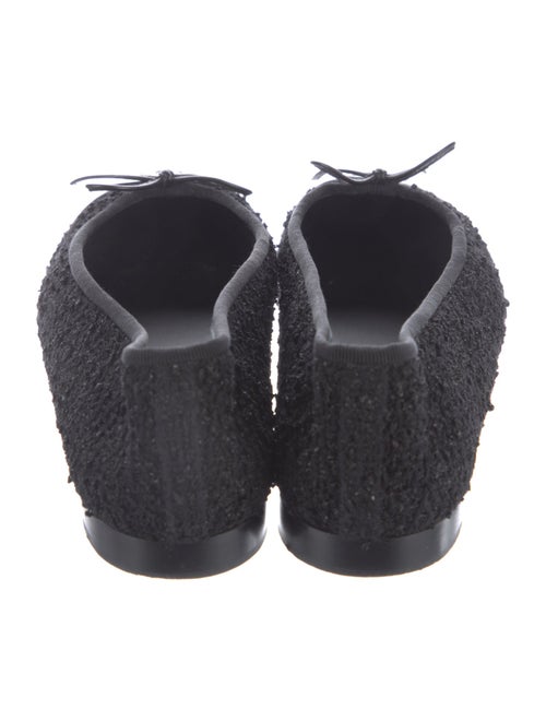 Chanel Interlocking CC Logo Tweed Ballet Flats