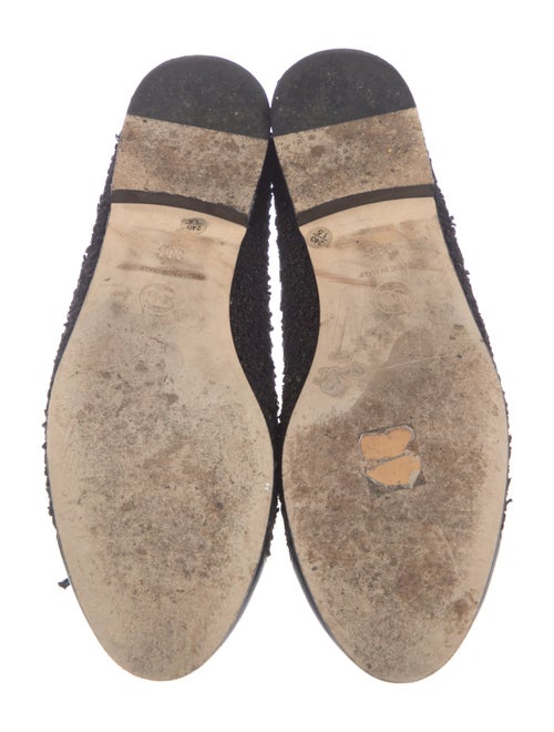 Chanel Interlocking CC Logo Tweed Ballet Flats
