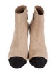 Chanel Interlocking CC Logo Nubuck Boots