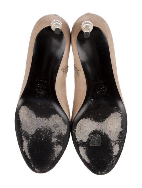 Chanel Interlocking CC Logo Nubuck Boots