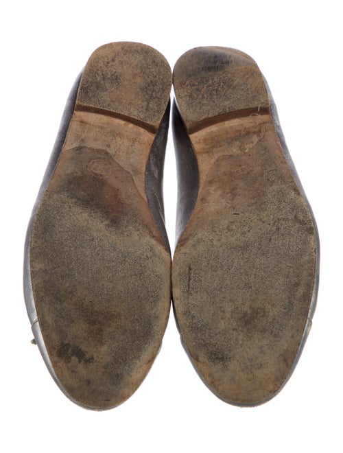 Chanel Interlocking CC Logo Leather Ballet Flats