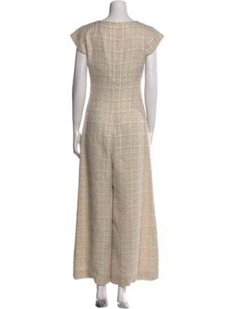 Chanel 2018 Tweed Pattern Jumpsuit