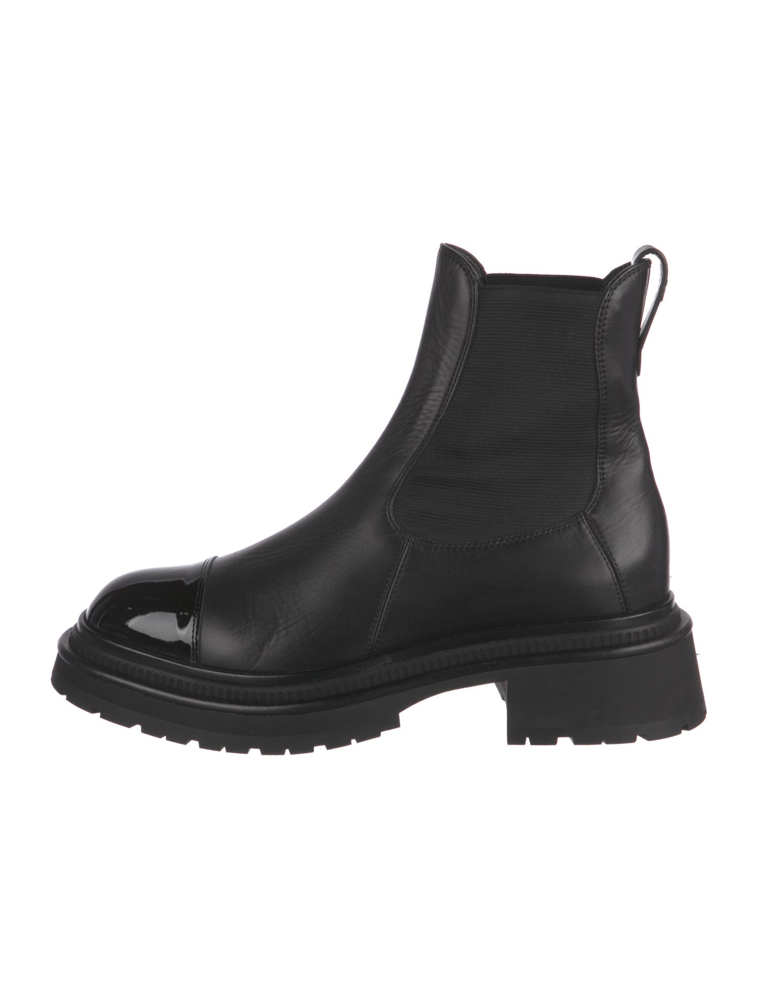 Chanel 2022 Interlocking CC Logo Chelsea Boots