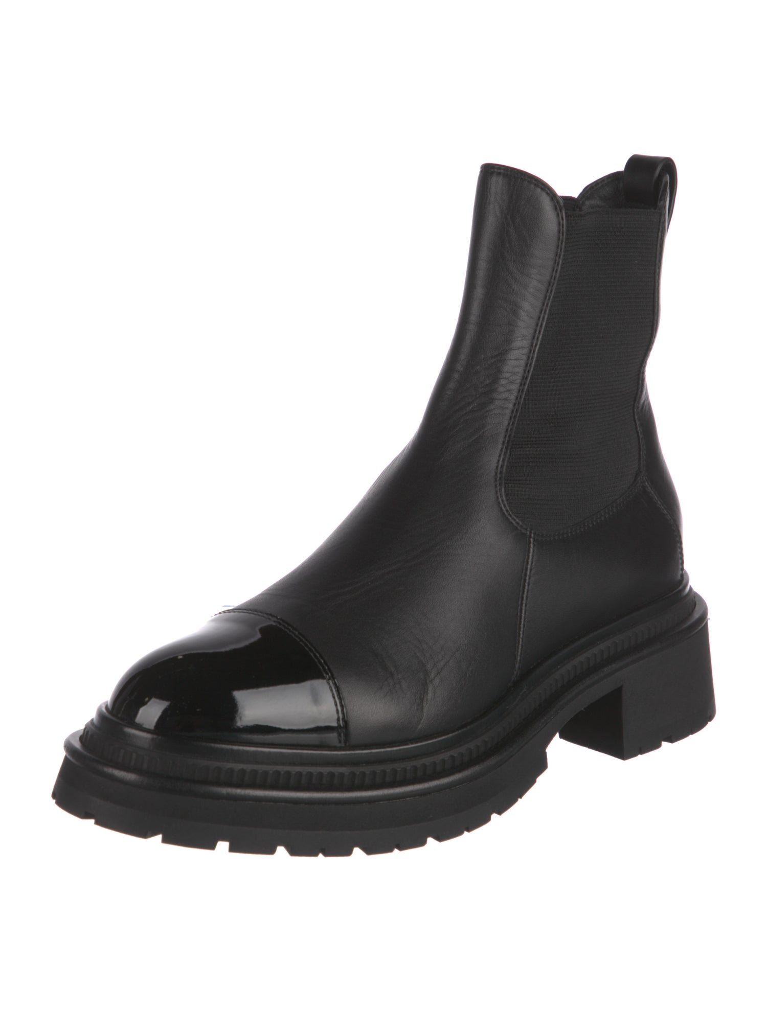 Chanel 2022 Interlocking CC Logo Chelsea Boots