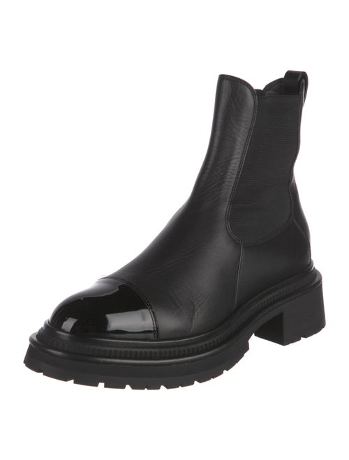 Chanel 2022 Interlocking CC Logo Chelsea Boots