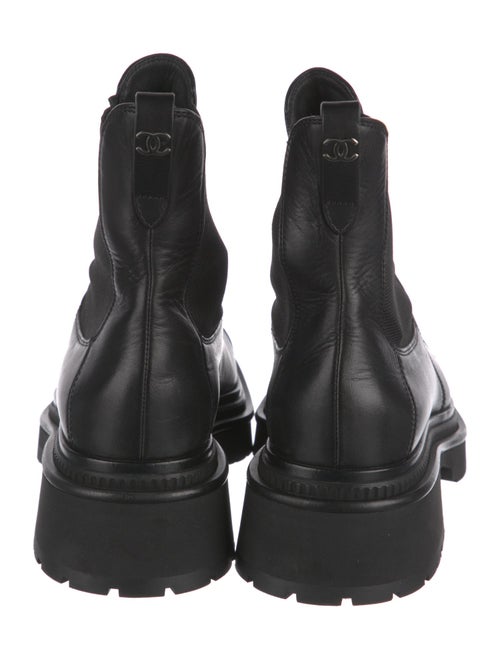 Chanel 2022 Interlocking CC Logo Chelsea Boots