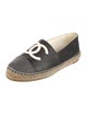 Chanel Interlocking CC Logo Leather Espadrilles