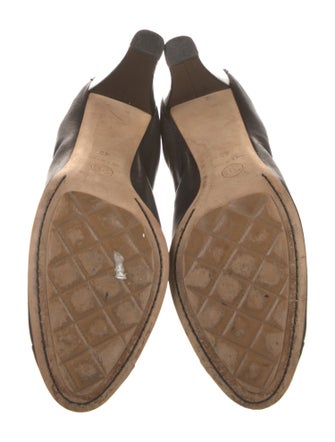 Chanel Interlocking CC Logo Lambskin Mules