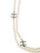 Chanel Faux Pearl CC Station Necklace