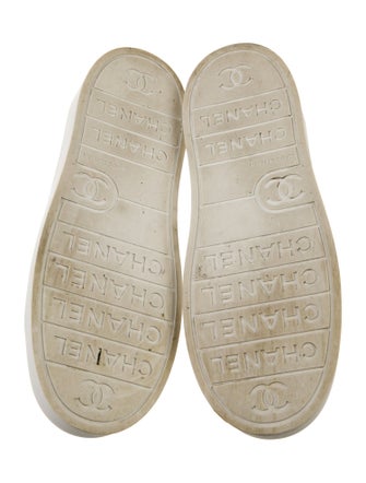 Chanel Interlocking CC Logo Leather Sneakers