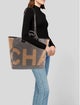 Chanel Raffia Maxi Deauville Shopping Tote