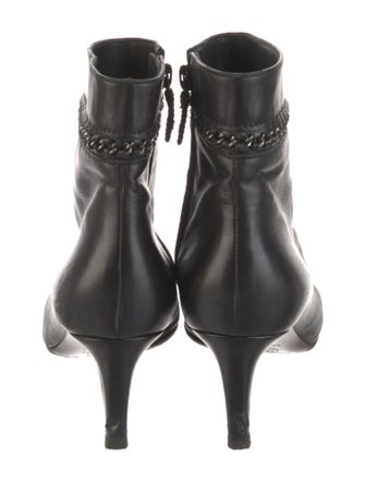 Chanel Interlocking CC Logo Leather Boots