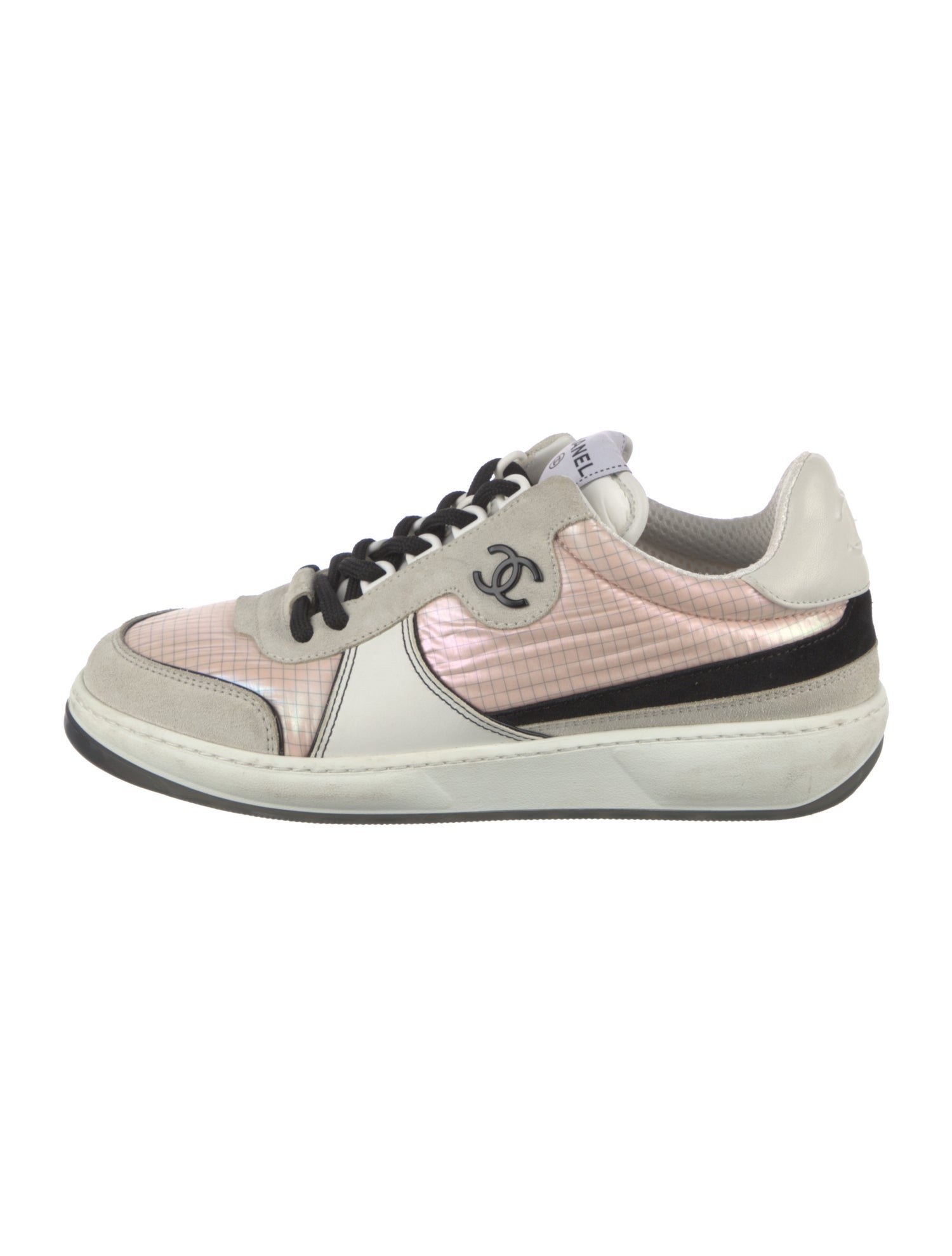 Chanel Interlocking CC Logo Nylon Sneakers