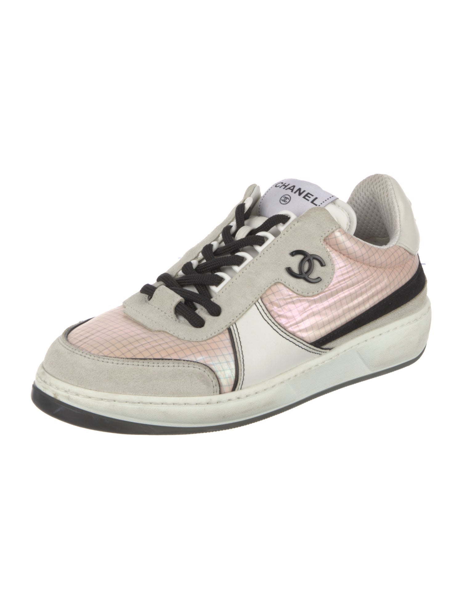 Chanel Interlocking CC Logo Nylon Sneakers