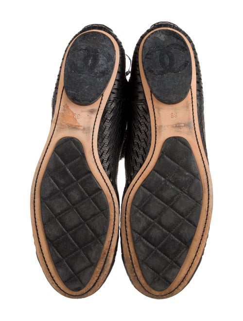 Chanel Interlocking CC Logo Leather Lace-Up Boots