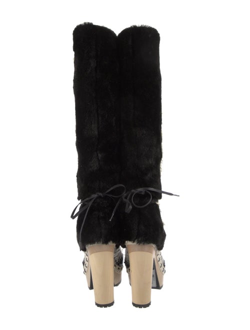 Chanel 2010 Interlocking CC Logo Boots