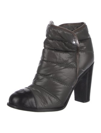 Chanel Interlocking CC Logo Nylon Boots