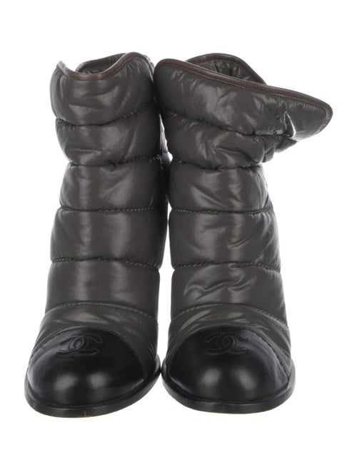 Chanel Interlocking CC Logo Nylon Boots