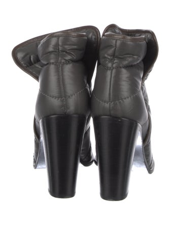 Chanel Interlocking CC Logo Nylon Boots