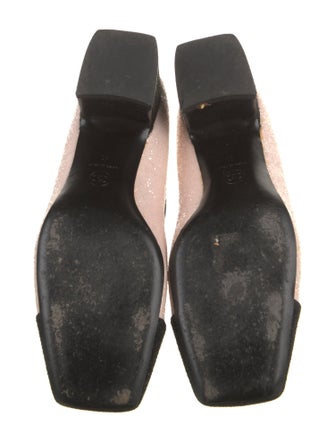 Chanel Interlocking CC Logo Glitter Pumps