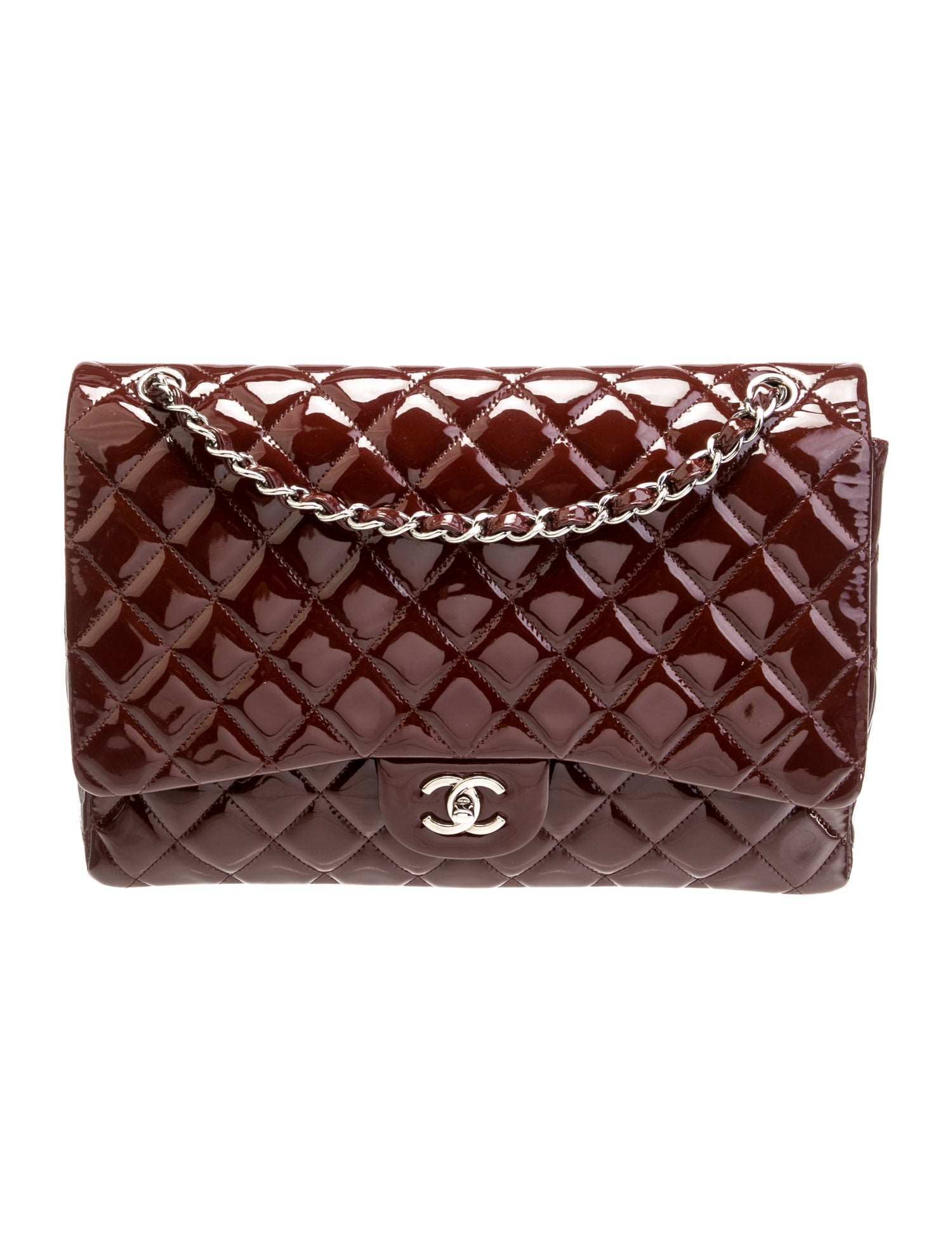 Chanel Classic Patent Jumbo Single Flap
