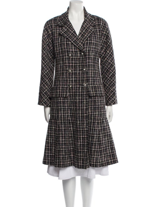 Chanel 2018 Plaid Print Peacoat