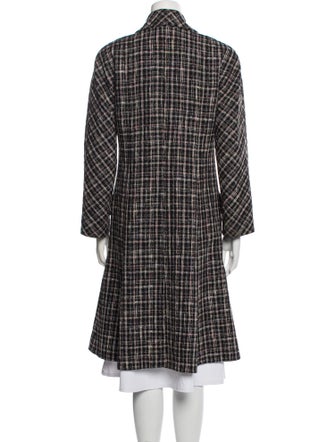 Chanel 2018 Plaid Print Peacoat