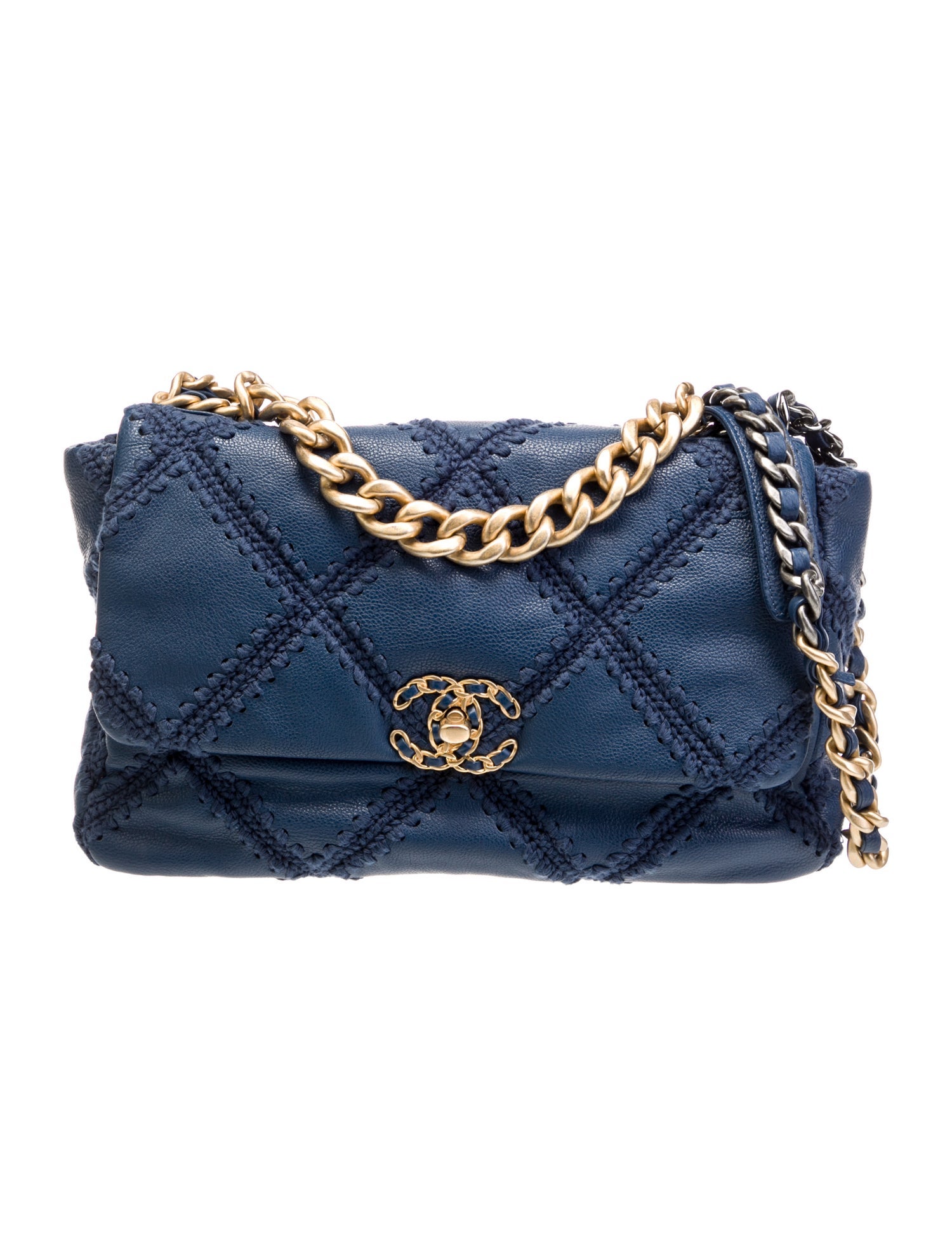 Chanel Crocheted Large 19 Flap Bag