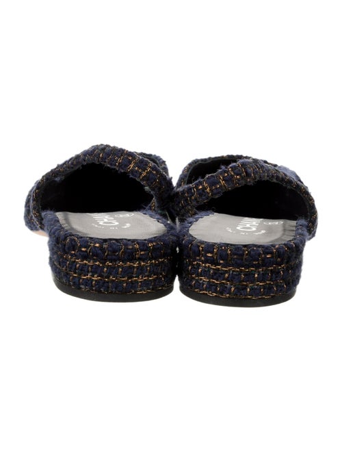 Chanel 2019 Interlocking CC Logo Slingback Flats