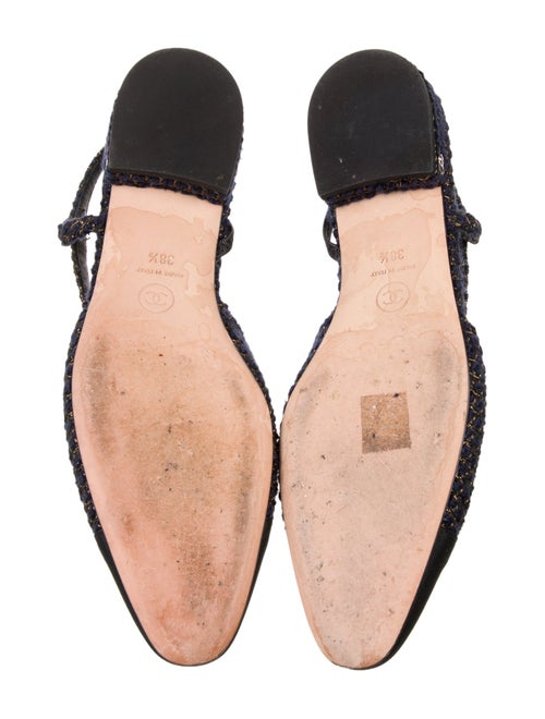 Chanel 2019 Interlocking CC Logo Slingback Flats