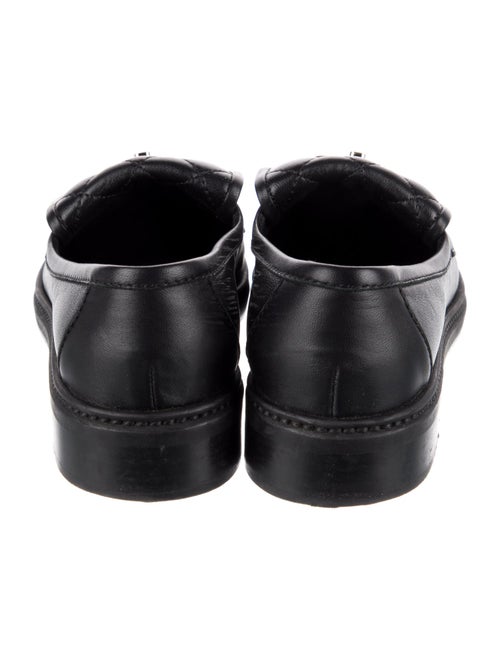Chanel Interlocking CC Logo Leather Loafers