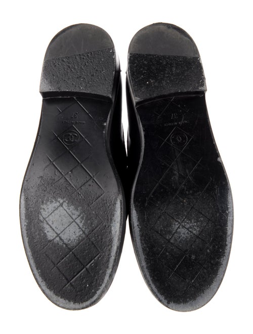 Chanel Interlocking CC Logo Leather Loafers