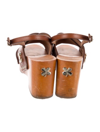 Chanel 2024 Interlocking CC Logo Slingback Sandals