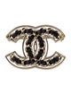 Chanel Leather CC Brooch