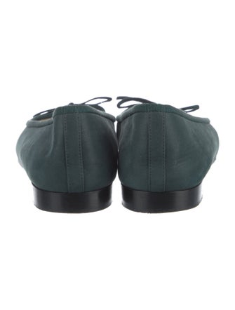 Chanel Interlocking CC Logo Suede Ballet Flats