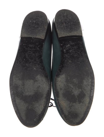 Chanel Interlocking CC Logo Suede Ballet Flats