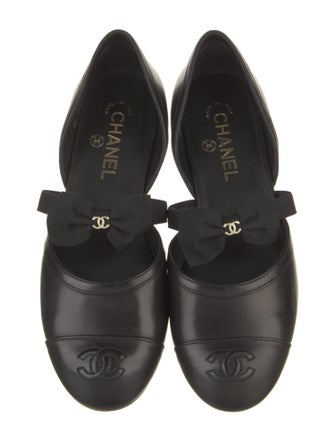 Chanel 2025 Interlocking CC Logo D'Orsay Flats