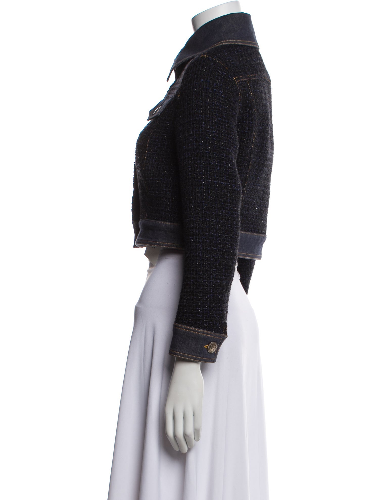 Chanel 2018 Tweed Denim Jacket