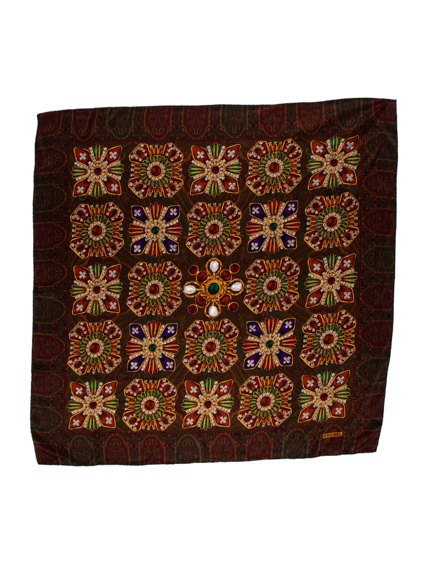 Chanel Silk Vintage Scarf