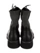 Chanel Interlocking CC Logo Leather Combat Boots