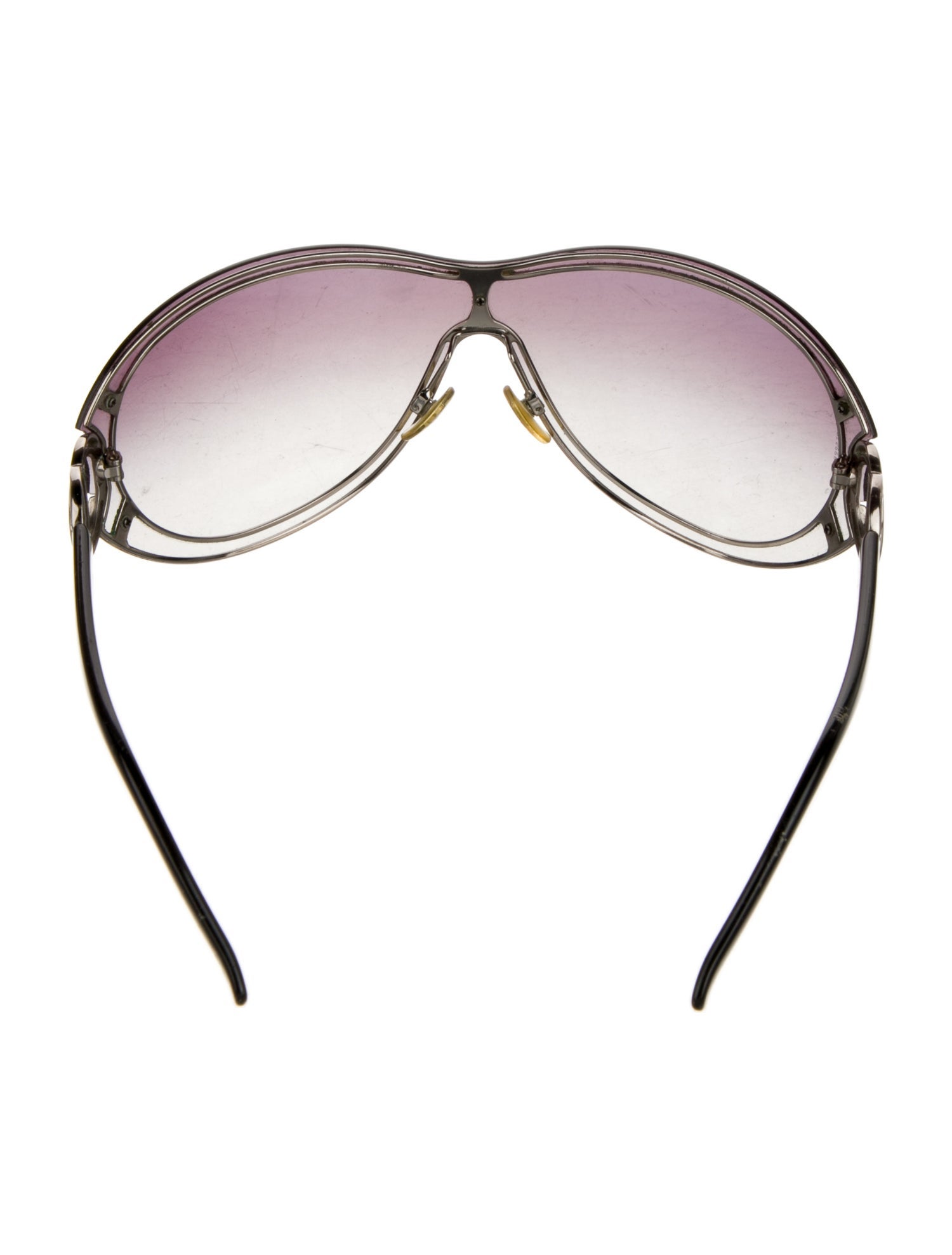 Chanel Interlocking CC Logo Shield Sunglasses