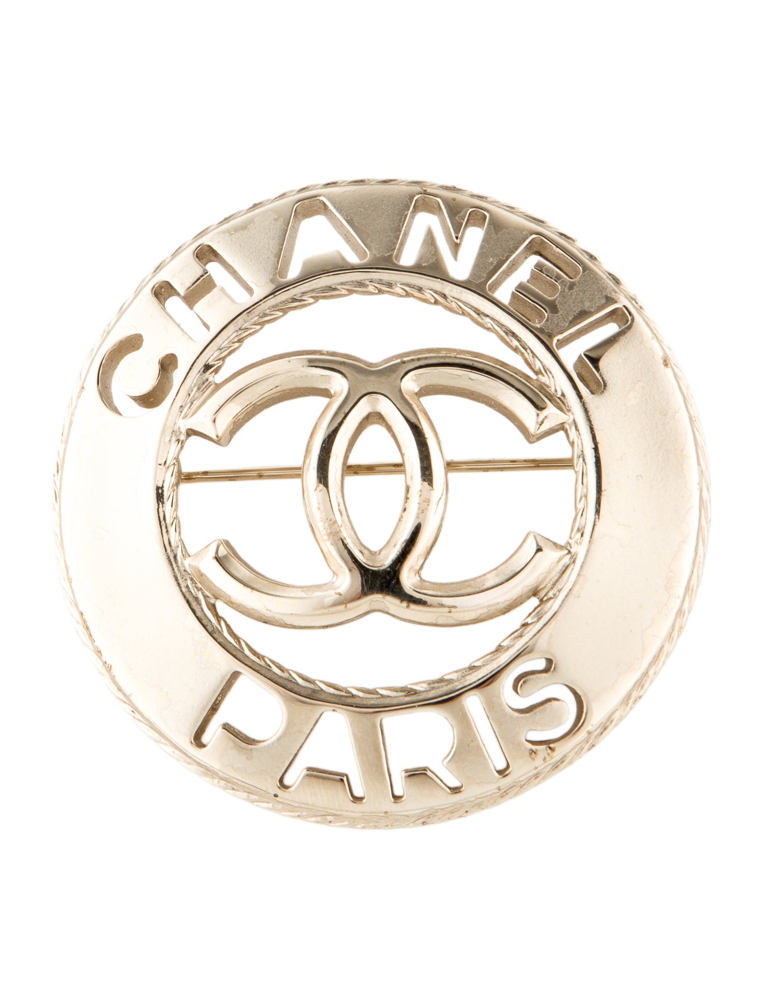 Chanel CC Paris Brooch