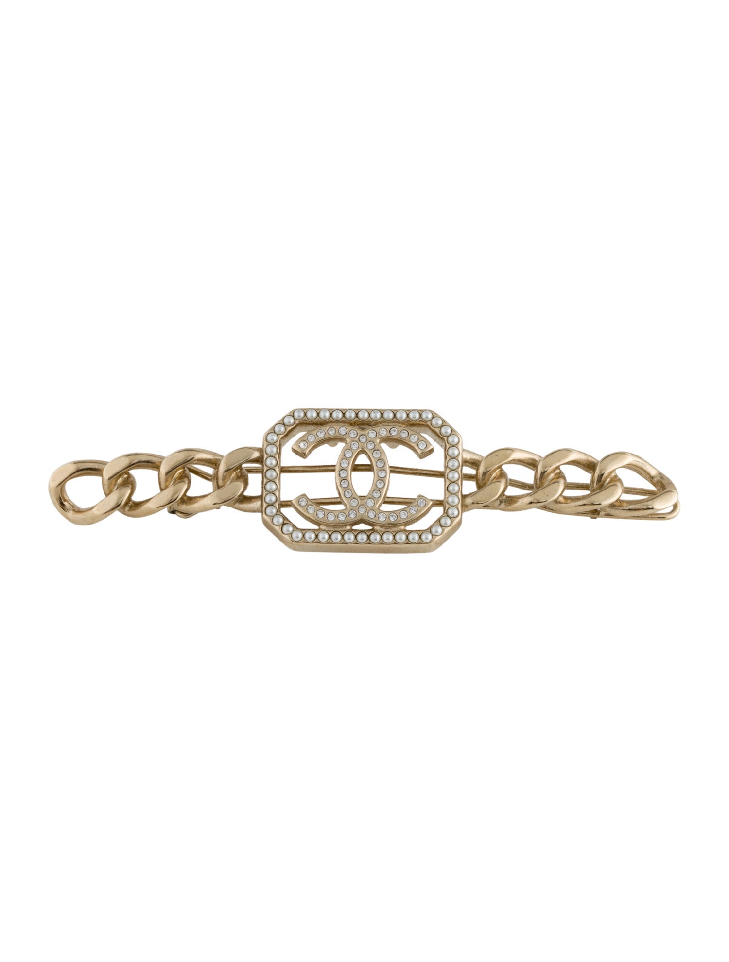Chanel CC Chain-Link Hair Clip