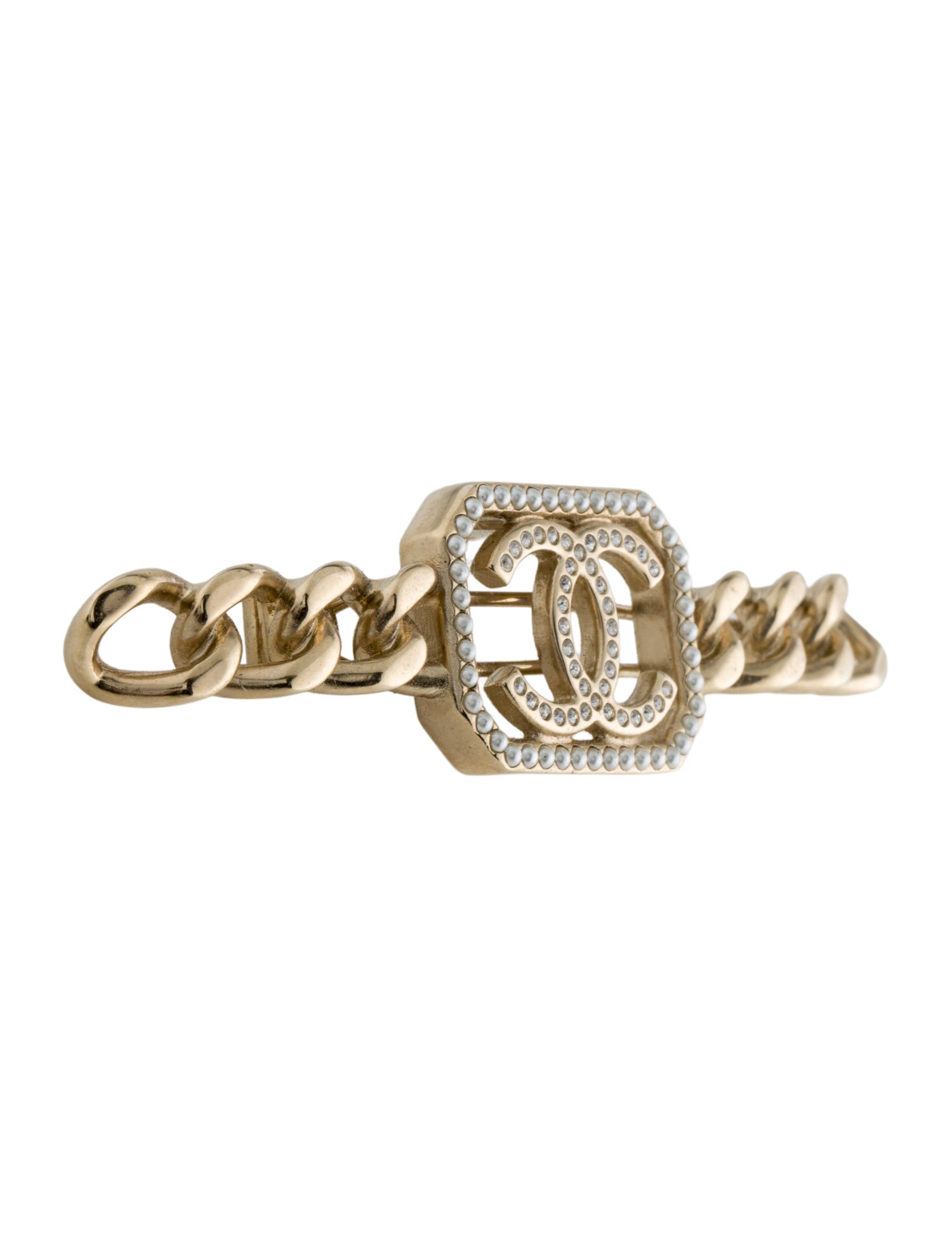 Chanel CC Chain-Link Hair Clip