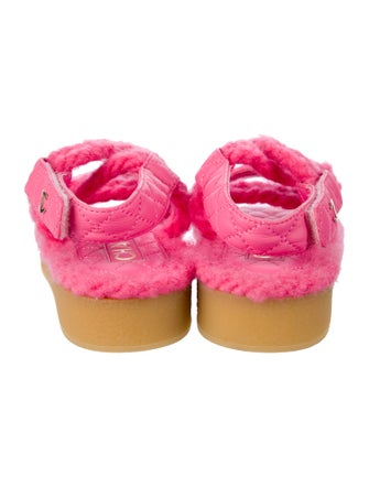 Chanel Interlocking CC Logo Leather Sandals