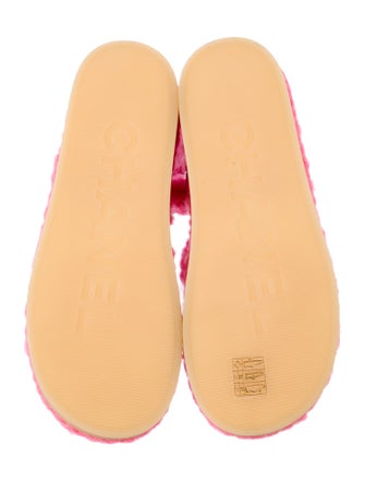 Chanel Interlocking CC Logo Leather Sandals