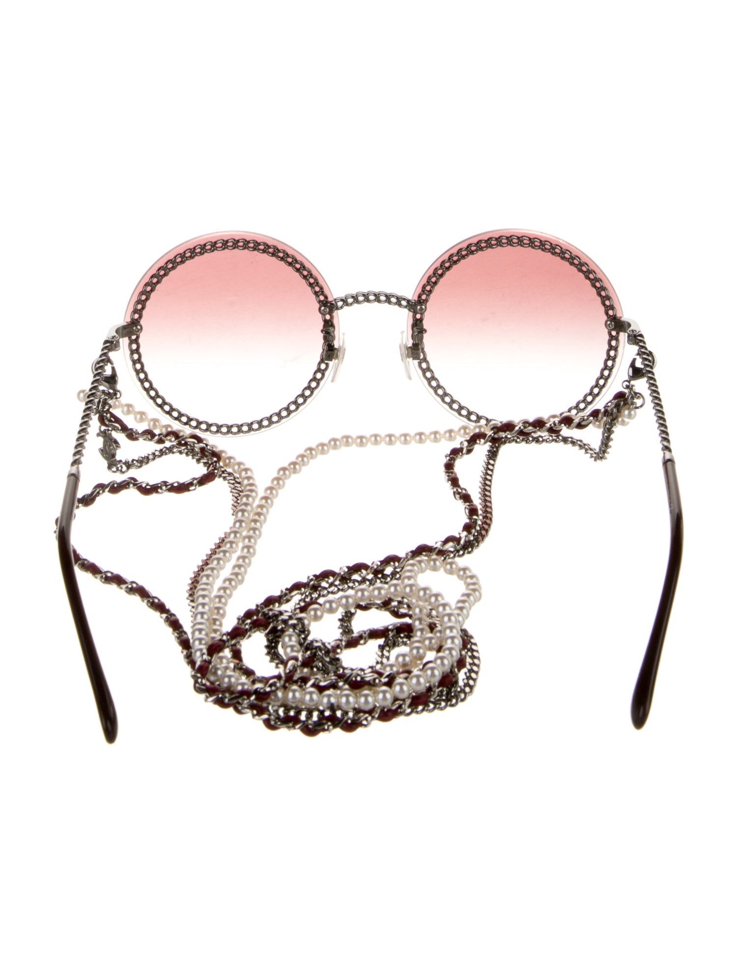 Chanel Interlocking CC Logo Round Sunglasses