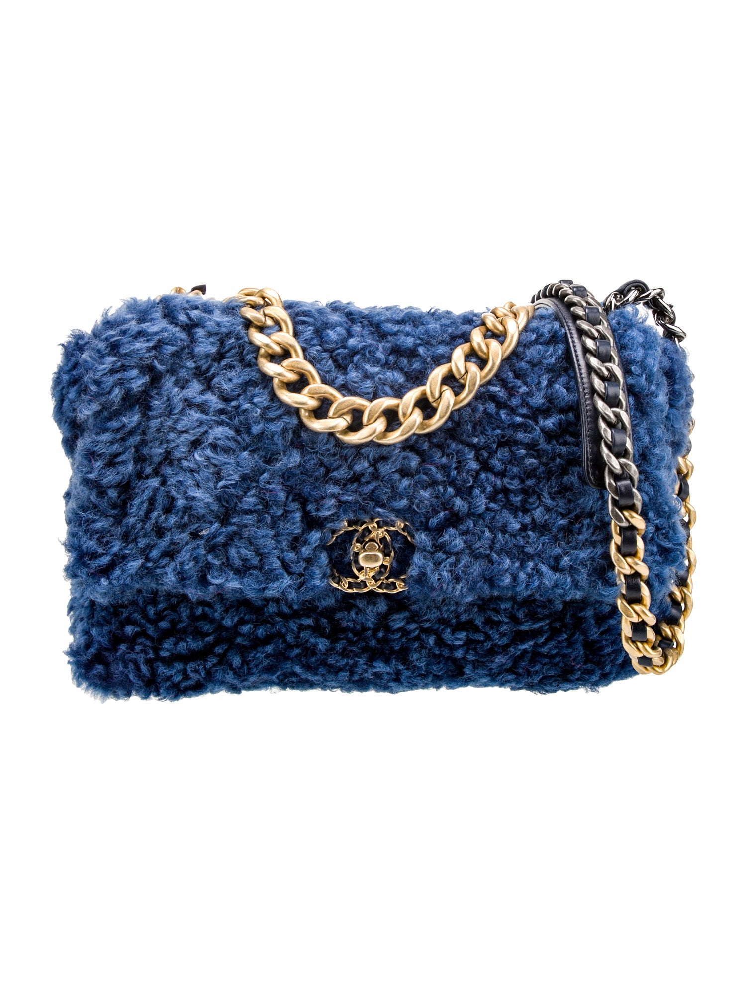 Chanel Large Shearling 19 Flap Bag