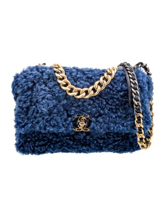 Chanel Large Shearling 19 Flap Bag