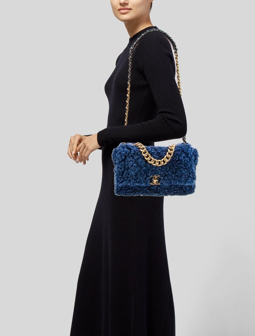 Chanel Large Shearling 19 Flap Bag